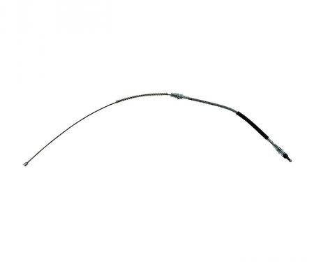 Corvette Park Brake Cable, Rear Left, Drum Brake, 1964-1965