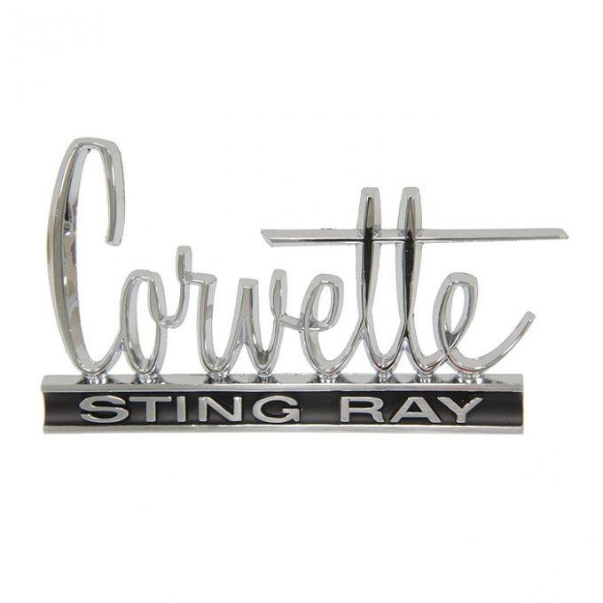 Corvette Emblem, Stingray, Hood and Rear Deck, 1966-1967