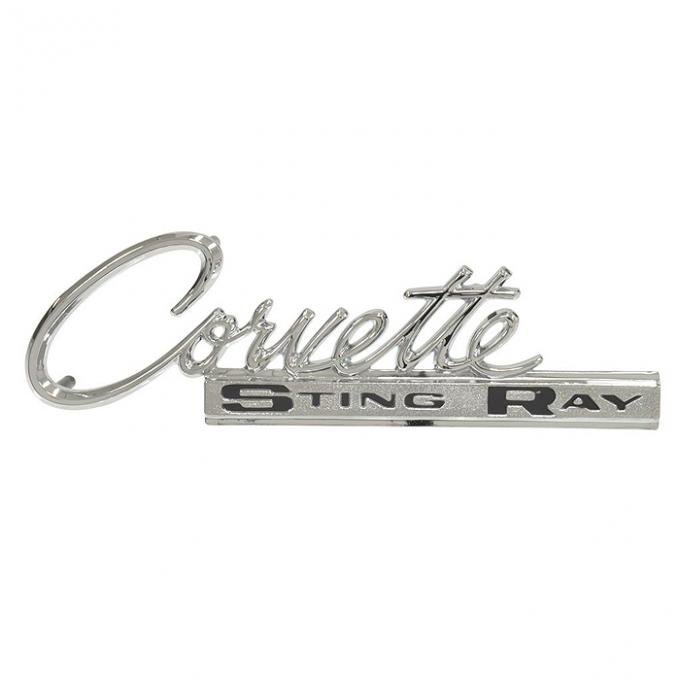 Trim Parts 63-65 Corvette Rear Emblem, Corvette Sting Ray, Each 5217