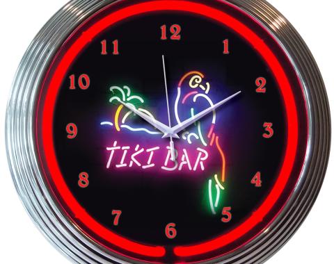 Neonetics Neon Clocks, Tiki Bar Neon Clock