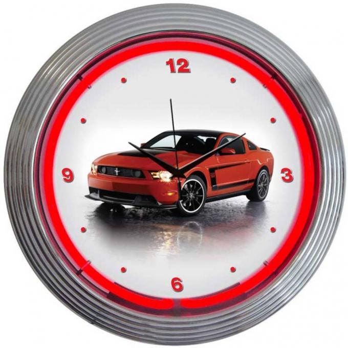 Neonetics Neon Clocks, Ford Mustang Boss 302 Neon Clock