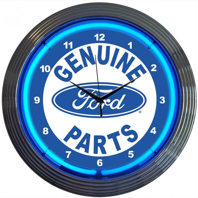 Neonetics Neon Clocks, Ford Genuine Parts Neon Clock