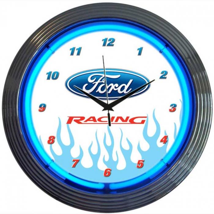 Neon Clocks, Ford Racing Neon Clock