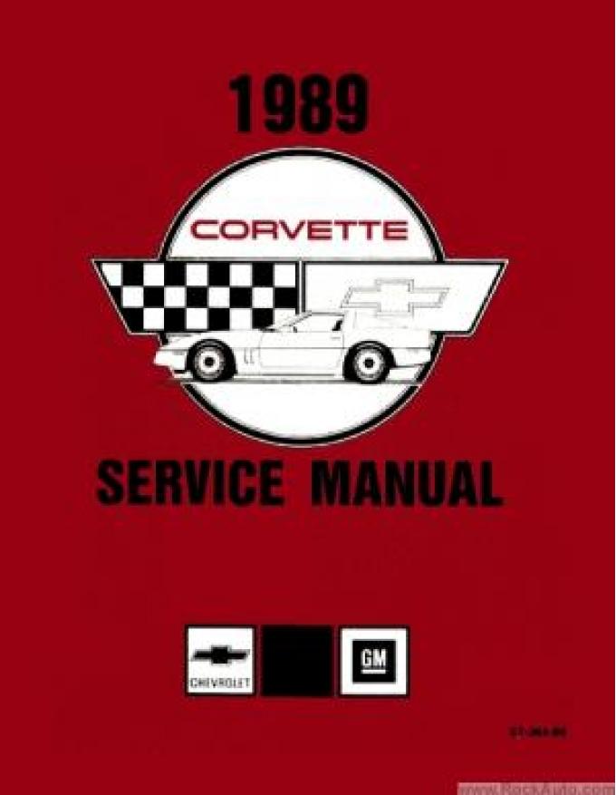 Corvette Service Manual, 1989