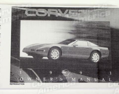 Corvette Owners Manual, 1991