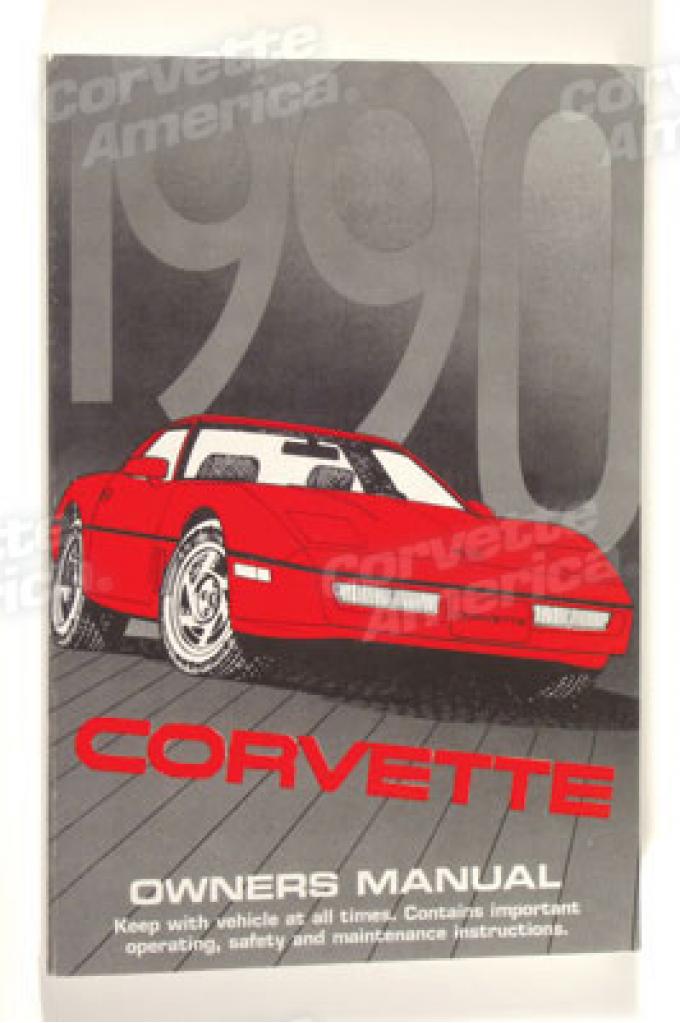 Corvette Owners Manual, 1990, NQP
