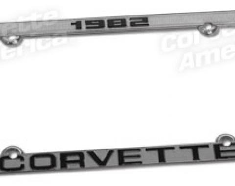 Corvette License Plate Frame, with Car Year, 1968-1982