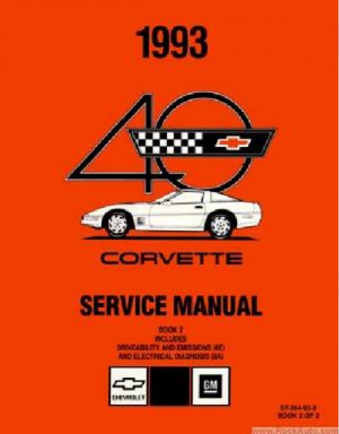 Corvette Service Manual, USED 1993
