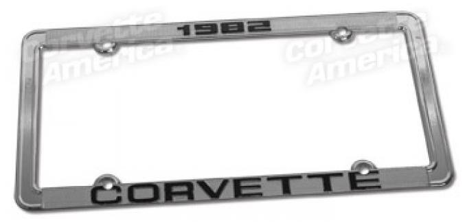 Corvette License Plate Frame, with Car Year, 1968-1982