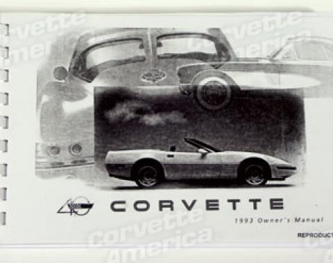 Corvette Owners Manual, 1993
