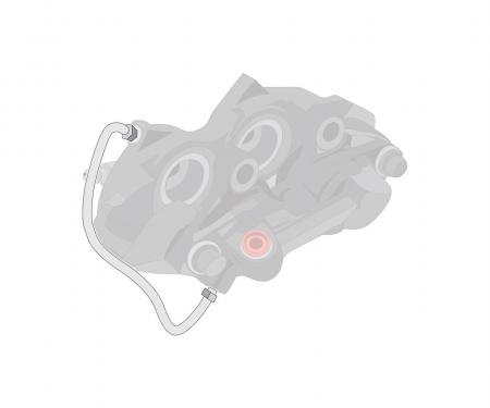 Right Stuff Bendix 4-Piston, Pre-Bent Stainless Steel Caliper Brake Line JFB6804S