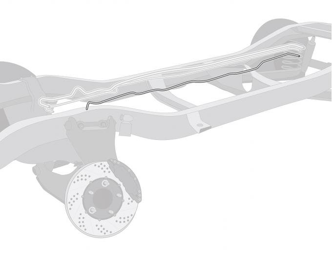 Right Stuff 1975-77 Chevrolet Corvette, Pre-Bent Stainless Steel Fuel Vapor Line VGL7011S