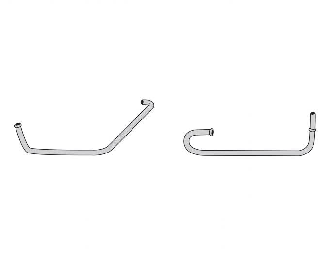 Right Stuff 1963 Chevrolet Corvette, Pre-Bent OE Steel Thermal Choke Control Tube VCH6301