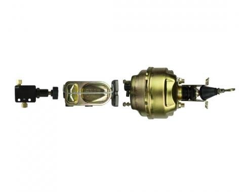 Right Stuff Disc front / Drum rear Mopar 8" dual booster, master cylinder With mounting brackets and adjustable proportioning valve G80011001