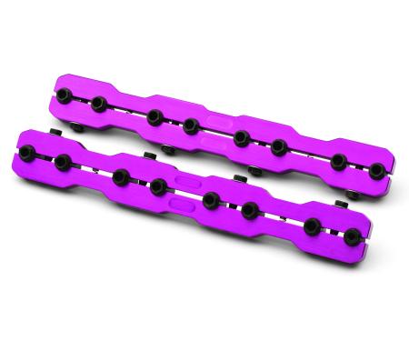 Proform Engine Rocker Arm Stud Girdles, Aluminum, For SB Chevy, 3/8 Stud, Sold as Pairs 66950