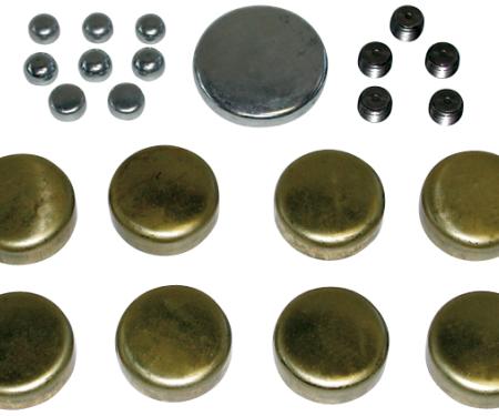Proform Brass Freeze Plug Kit, For Chrysler 318-360 Engines, All Sizes Needed Included 66557