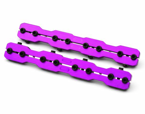 Proform Engine Rocker Arm Stud Girdles, Aluminum, For SB Chevy, 3/8 Stud, Sold as Pairs 66950