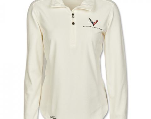 Ladies 2020 Corvette Microfleece 1/2 Zip Pullover