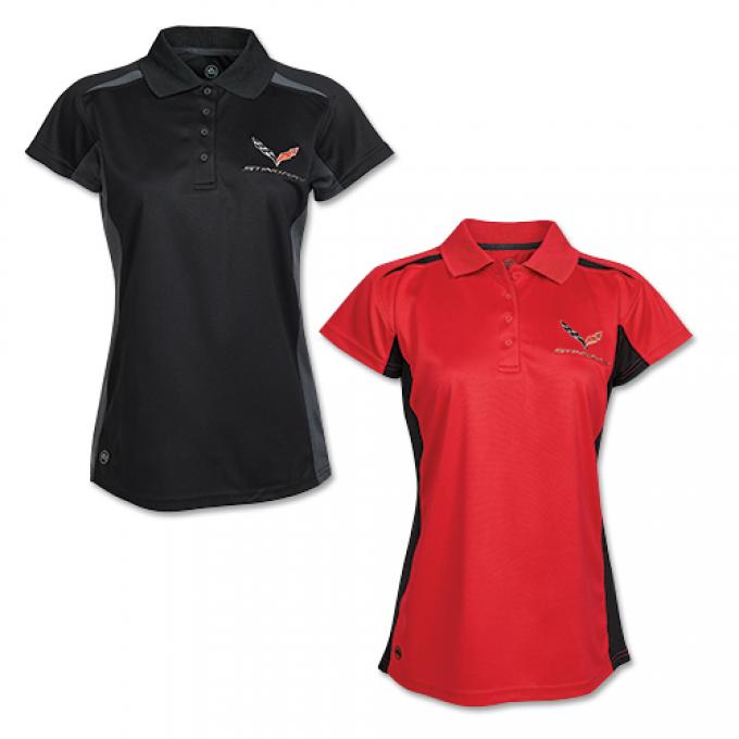 Ladies C7 Corvette Match Tech Polo Shirt