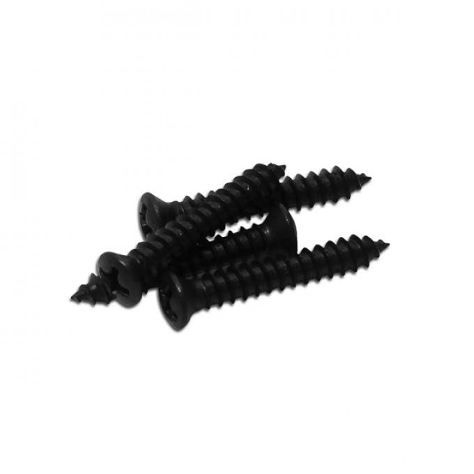 Corvette Coupe Rear Window Side Trim Screws, 4 Piece, 1984-1996