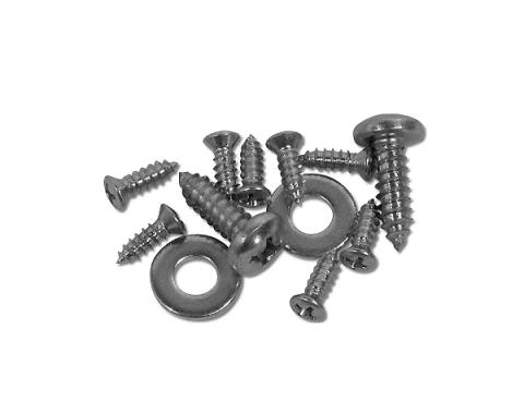 Corvette Vent Window Assembly Screws, Coupe 12 Piece, 1963-1967