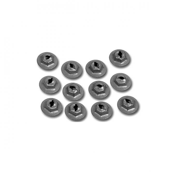 Corvette Hood Number SpeedNuts, 12 Piece Set, 1967-1972