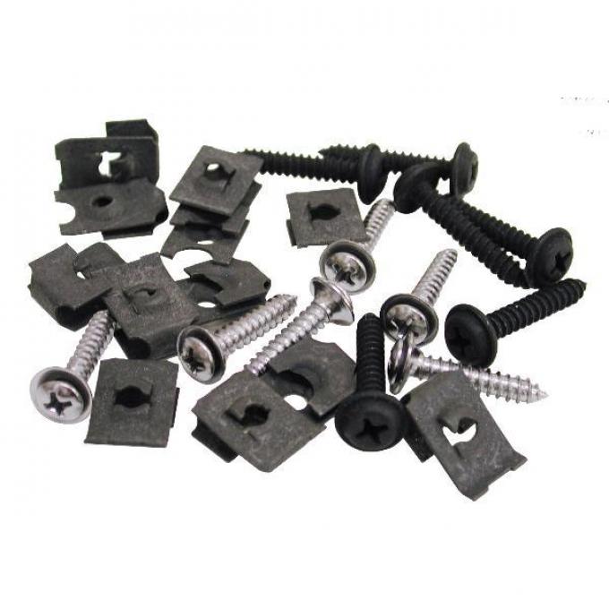 Redline Restomotive® 1971-1972 Chevrolet Corvette 24 Piece Grille Mount Screw & Nut Set