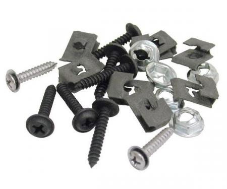 Corvette Grille Mount Screw & Nut Set, 22 Piece, 1970