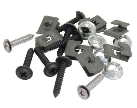 Corvette Grille Mount Screw & Nut Set, 22 Piece, 1970