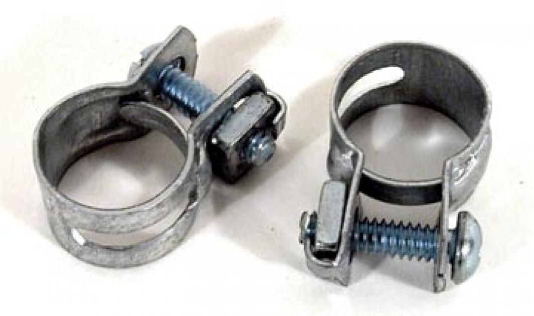 Corvette Expansion Tank Hose Clamps, 2 Piece Set, 19611972
