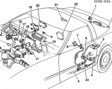 Corvette Door Ajar Indicator Retainer, 1985-1987