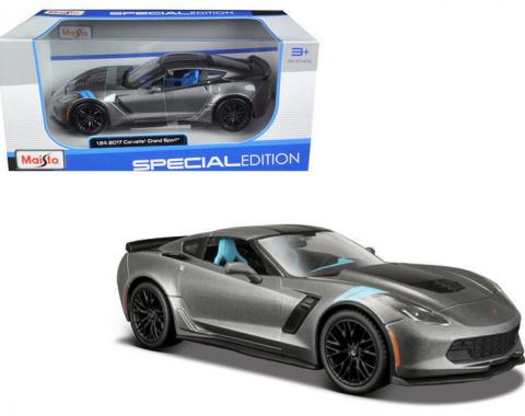 Corvette 2017 Grand Sport Metallic Gray 1/24 Diecast