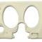 CA 1974-1976 Chevrolet Corvette Dash Pad Lower LH with Air Conditioner