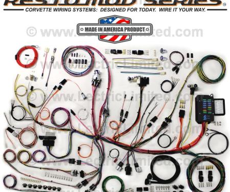 Lectric Limited 1953-1962 Chevrolet Corvette Restomod Series Wiring Harness System VCU5362