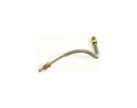 Corvette Brake Line, Right, Front, Block To Rubber Hose, Steel, 1956-1962