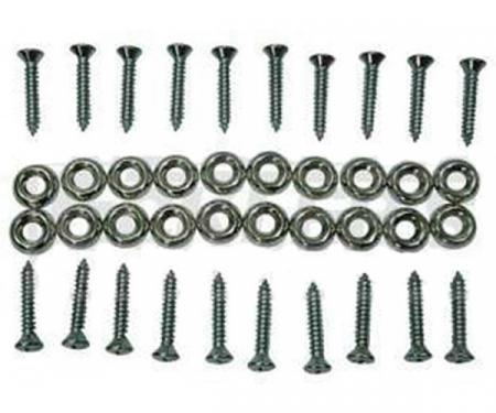 Corvette Door Panel Screw Set, 40 Piece, 1963-1964