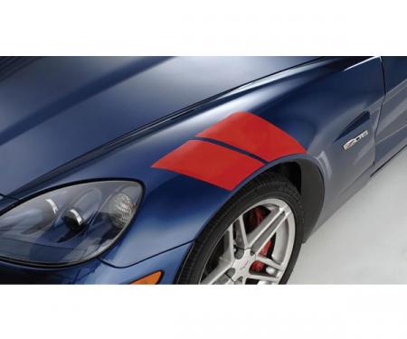 Corvette Fender Stripes, Red, 2005-2013