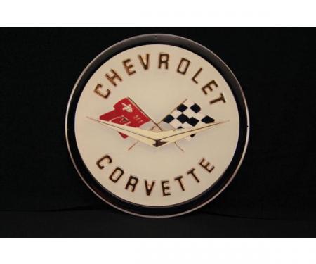 Corvette Metal Sign, Front Emblem, 1958-1960