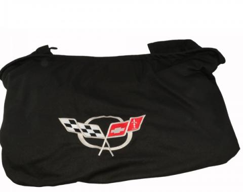 Corvette Rear Cargo Shade, With Embroidered C5 Logo, 1997-2004