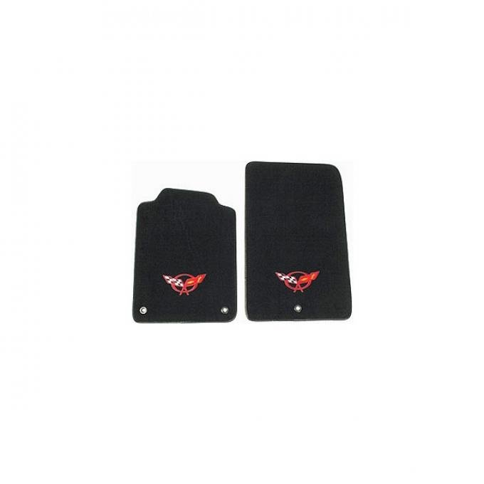 Auto Custom Carpet, Floor Mats, Tru-Vette, With Embroidery #146 Logo| 35872 Corvette 1997-2004