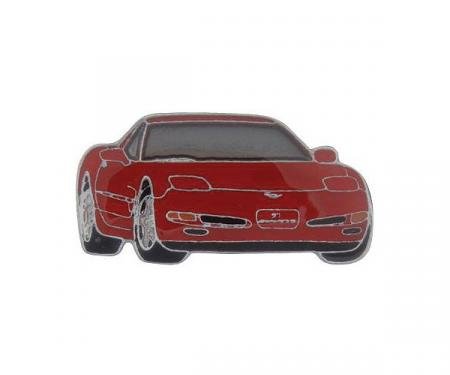 Corvette Red C5 Coupe Lapel Pin