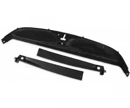 Corvette Rear Window Package Tray Deck Trim, 3 Piece Set, 1984-1996