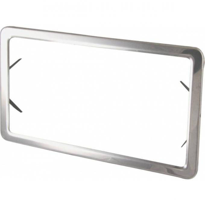 Corvette License Plate Frame, Stainless Steel, 1963-1975