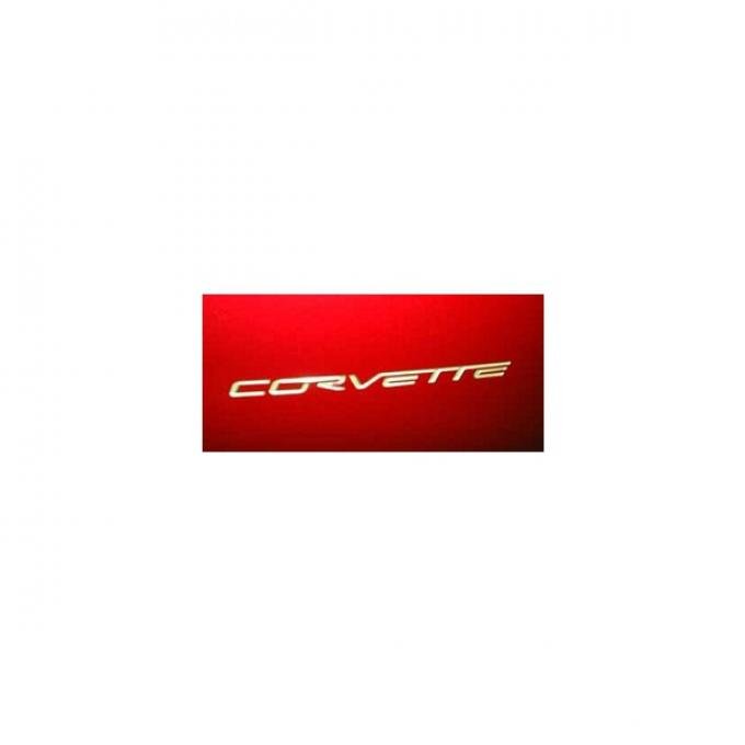 Corvette Rear Bumper Lettering Kit, Silver Metallic, 2005-2013