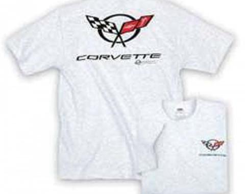 Corvette T-Shirt, Ash, Super Bold C5