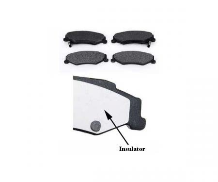 Corvette Rear Performance Friction Brake Pads, Carbon Metallic, 1997-2013