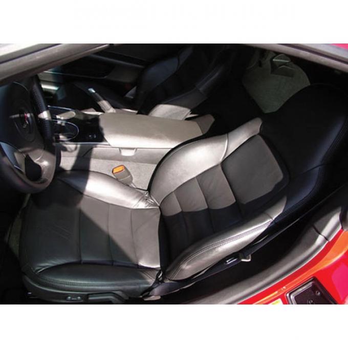 Corvette Seat Covers, Standard, Leather/Vinyl, 2005-2013 | 05-13 Cashmere