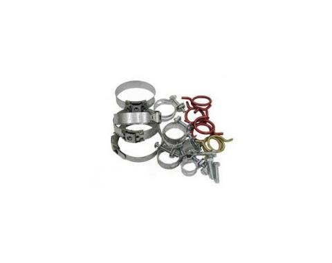 Corvette Radiator/Heater Hose Clamp Kit, With 327ci High Performance & Without Air Conditioning, 1963-1967