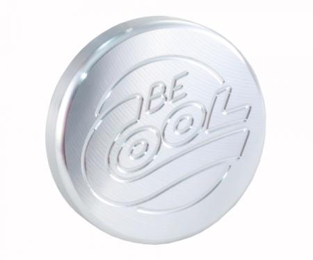 Corvette Radiator Cap, Round, With Natural Finish, Be Cool, 1955-1989