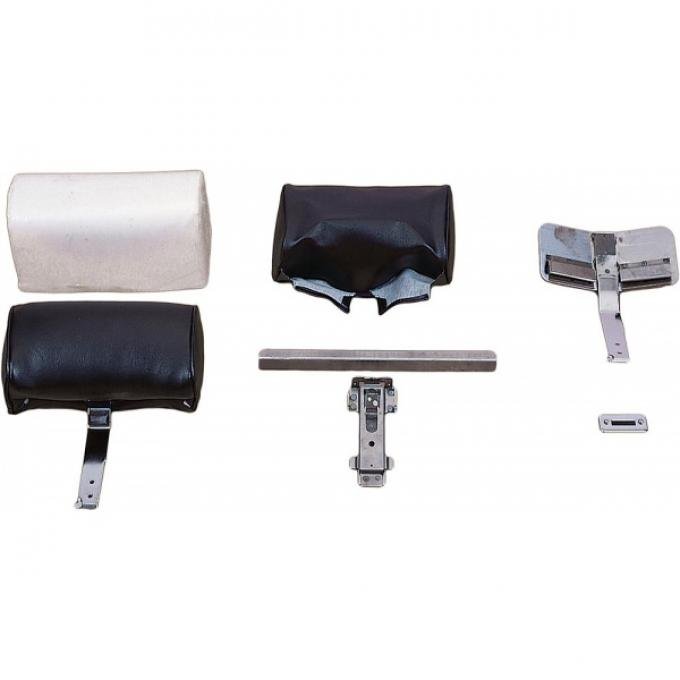 Corvette Headrest Assemblies, Leather, 1966